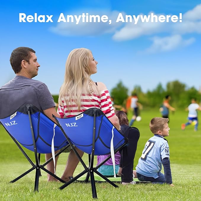 Lightweight Folding Camping Chair — Compact & Portable Design, Easy Setup Collapsible Chair for Hiking, Beach, Camping & Outdoor Relaxation
