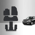 TOUGHPRO Floor Mats Accessories 1st + 2nd + 3rd Row for GMC Acadia (2nd Row Bucket) All Weather Heavy Duty (Made in USA) Black Rubber 2017 2018 2019 2020 2021 2022 2023