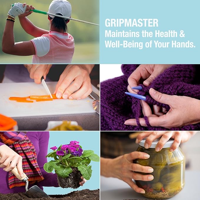 Prohands Gripmaster Hand Exerciser, Finger Exerciser (Hand Grip Strengthener), Spring-Loaded, Finger-Piston System, Isolate & Exercise Each Finger