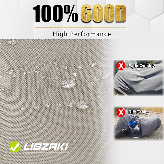 Waterproof Golf Cart Cover, Heavy Duty Marine Grade Fabric, Universal Fits for Most Brand 2/2+2/4+2 Passengers Yamaha, Honda, Club Car, EZGO Golf Cart