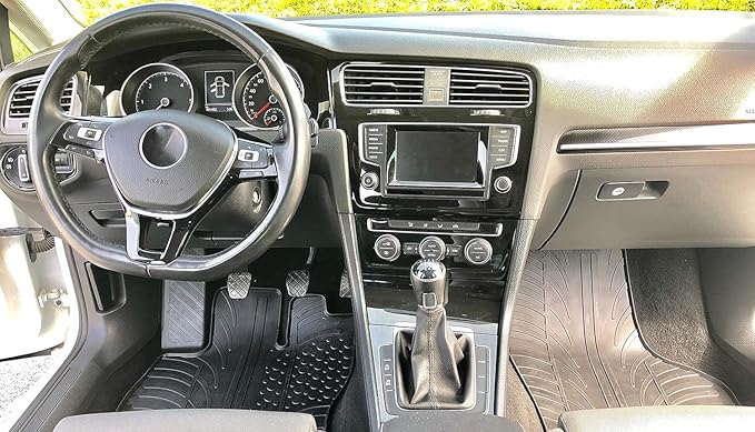 Gledring USA Custom Fit All-Weather Rubber Floor Mats Intended for Volkswagen Arteon Sedan (3H7) 2019-2023, No Trimming Required, Tailored Custom Fit, Protects from Rain, Mud, & Snow.