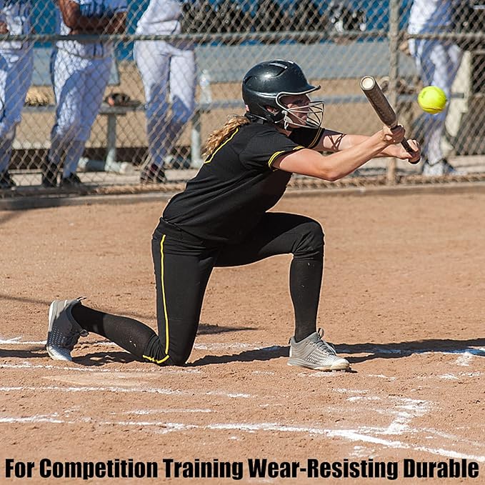 Softballs 11 Inch 4 Pack Sports Practice Yellow Softballs Unmarked Autograph Softball Official Size and Weight Softbal for Games, Practice, Training, Hitting, Pitching, Fielding