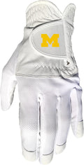 Team Golf NCAA Men's Left Hand Golf Glove, For Right Handed Players, One Size, Includes Removable Double-Sided Magnetic Ball Marker
