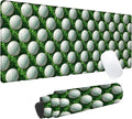 Golf Ball Gaming Mouse Pad, Office Desk Mat, Anti-Slip Rubber Base Cool Aesthetic Mouse Pads for Computer Laptop Keyboard School Home Desktop Gamer Home Accessories Decor 31.5" x 11.8"