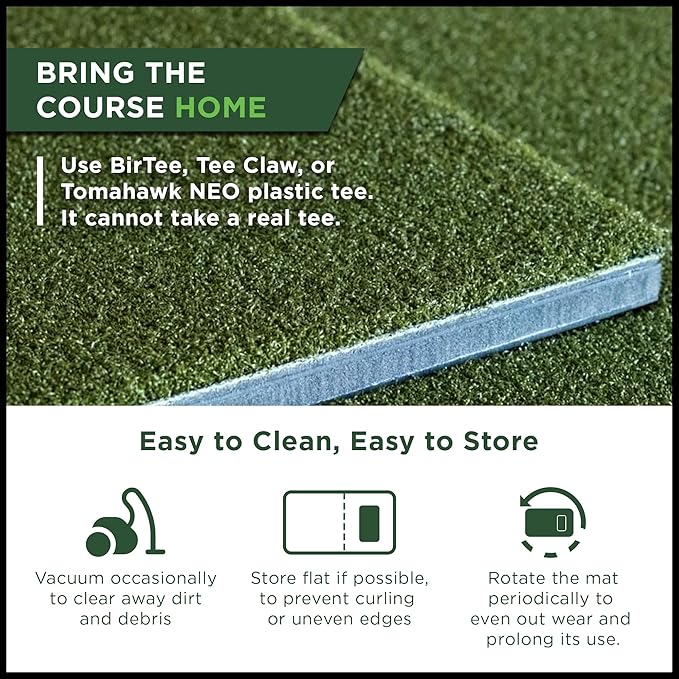 SIGPRO Softy LITE Golf Mat - Lightweight, Space-Saving, Professional-Grade Practice Mat, Realistic Fairway Feel - Replaceable Hitting Strip, Responsive Cushioning & Joint-Friendly