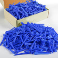 FINGER TEN Golf Tees Plastic Unbreakable Easy to Find Bulk Value 500 Count, 2 3/4 3 1/4 Inch Stable Tee Driving Range Reduce Friction, Green Red White USA Flag Practice