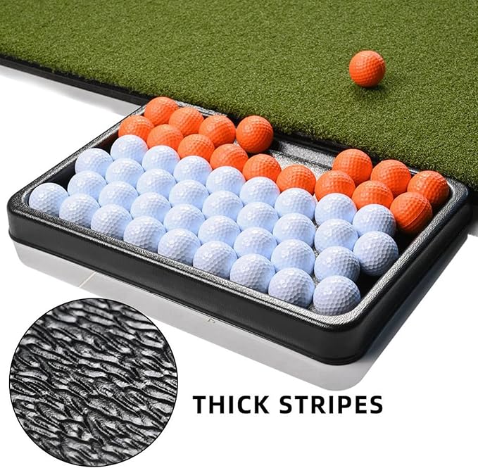 Golf Ball Tray, Weather Ready, 43x32.5x4cm, Golf Storage Organizer, Driving Range Accessory, Stable Structure, for Outdoor Backyard Driving Range Course