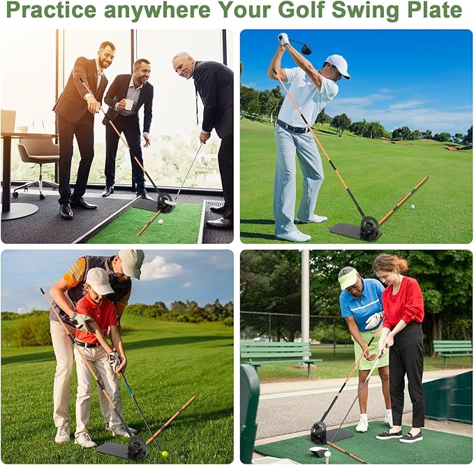 Golf Alignment Stick Holder,Professional Swing Trainer,Golf Swing Plane Trainer Aid for Aiming Putting Swing,Golf Teaching, Multi-Functional for All Levels of Golfer