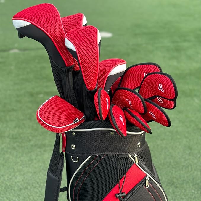 Andux 4pcs/Pack Long Neck Golf Hybrid Club Head Covers Dial No. Tag CTMT-02