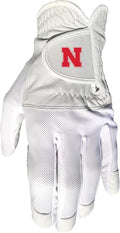 Team Golf NCAA Men's Left Hand Golf Glove, For Right Handed Players, One Size, Includes Removable Double-Sided Magnetic Ball Marker