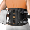 Lower Back Brace for Women, Back Belt Support for Men with 8 Stays, Soft Lumbar Support with Full Protection, Orange Size L