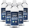 Dura Cleanse Distilled Water for CPAP Machines 6 Pack (20 oz Each) Travel Size Bottles for Resmed, Respironics Machines, Personal Humidifier - Made in USA, BPA-Free, Clean, Multi-Use, Travel-Friendly