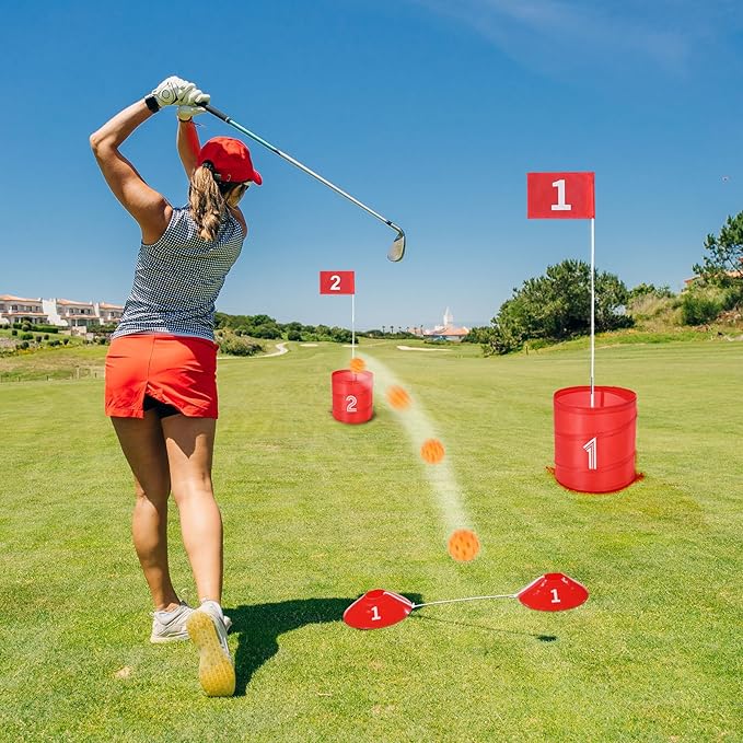 VEVOR Backyard Golf Game, 9 Hole Golf Course, Golf Game Practice Games, Golf Chipping Game for Family, Adults and Kids, Portable Outdoor Yard Golf Game for Lawn, Yard, Camping, Park, Beach