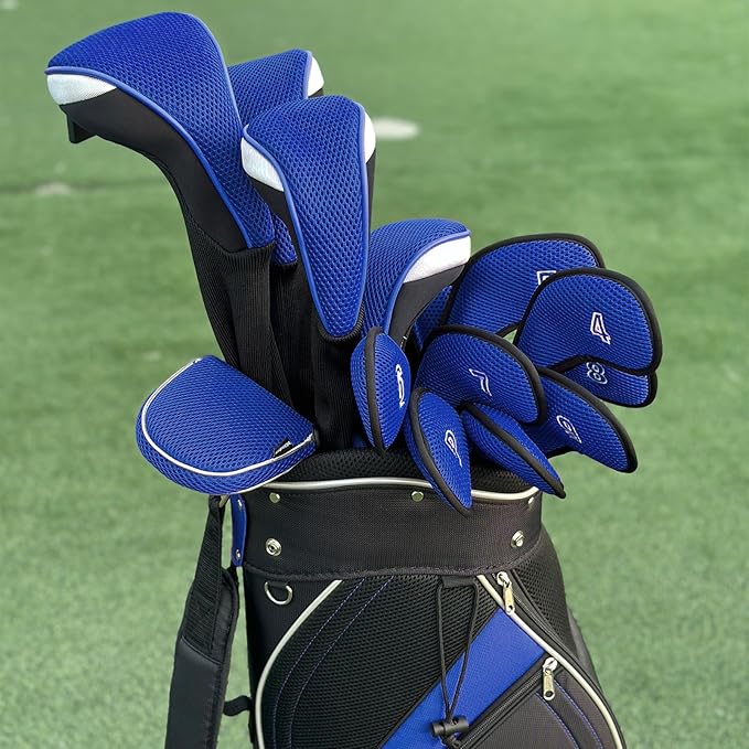 Andux 4pcs/Pack Long Neck Golf Hybrid Club Head Covers Dial No. Tag CTMT-02