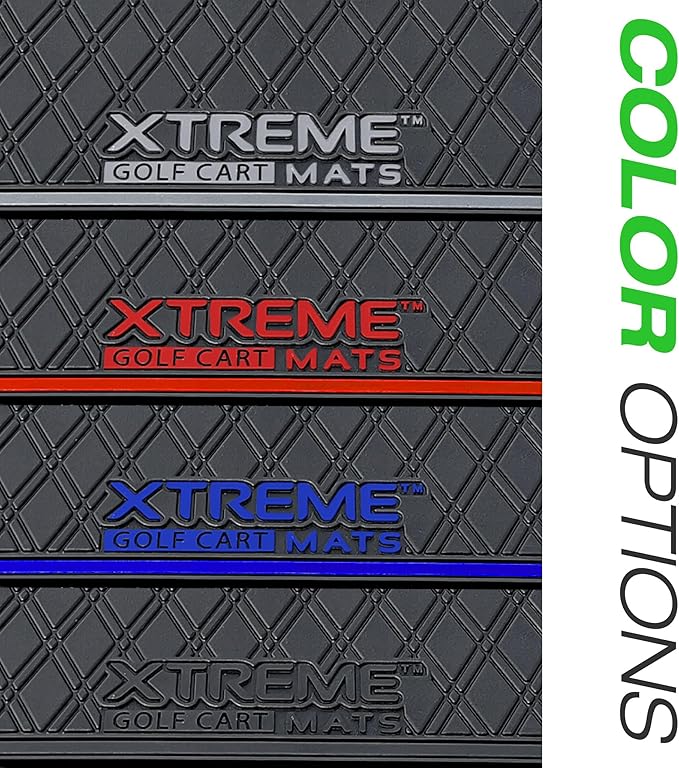 Xtreme Mats Bag Well Mat Rubber Liner Insert Protects Plastic Surfaces from Scuffs for Golf Carts - Compatible with Yamaha DR2 Drive2 EFI QuieTech - RED Trim