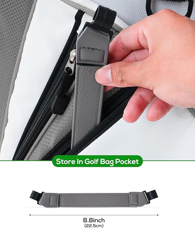Big Teeth Golf Bag Accessories Leg Leather Strap, Stabilizer Strap, Equipment for Stand Bag With Legs