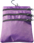 Golf valuables Pouch, Zipper Golf Ball Bag with 4 Pockets, Golf Accessories Pouch for Storing Balls,tees,Mobile Phone,Keys, Cards and Cash, Great Gift for Golfers