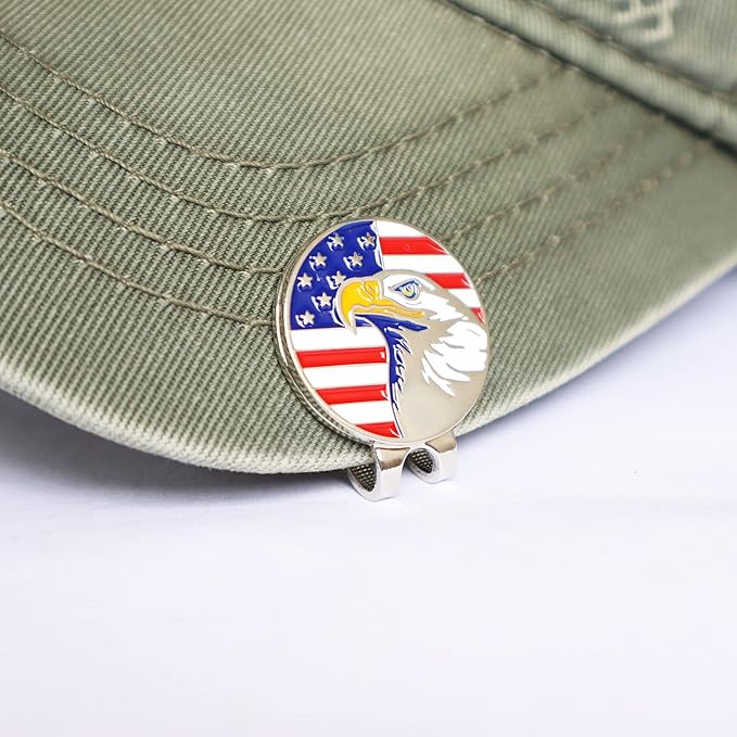 Magnetic Golf Hat Clips 5 10 PCS Ball Marker Holders for Golf Gloves Hats Bags Caps Visor Belt (Silver)