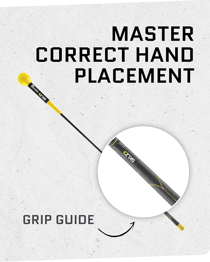 SKLZ Golf Swing Trainer and Warm Up Tool- Essential Golf Accessories for Golfers, Increase Swing Speed, Distance, Balance and Grip Strength