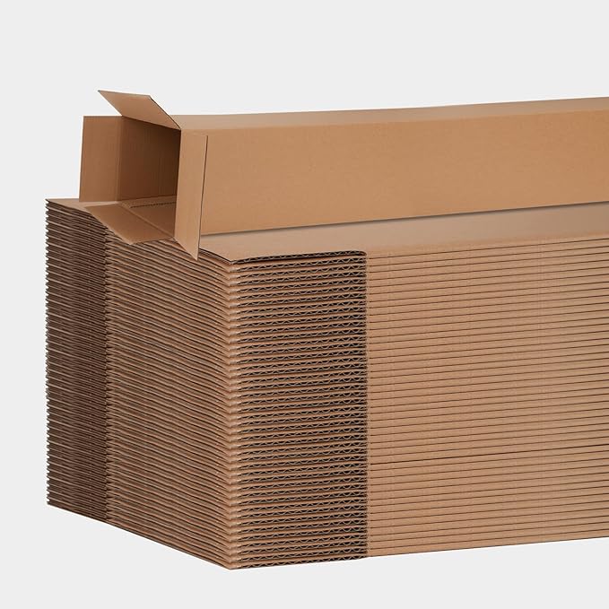6x6x48 Inch Tall Corrugated Cardboard Boxes 5 Pack, 6"L x 6"W x 48"H Golf Club Shipping Boxes - Shipping, Moving, Packaging, Mailing, Storage Box for Home or Business