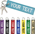 mvcen Personalized Keychain, Embroidery Keychain Double Side Custom Key Tag Customized Key Chain Key Ring Accessories for Backpack, Cars, Motorcycles, Scooters