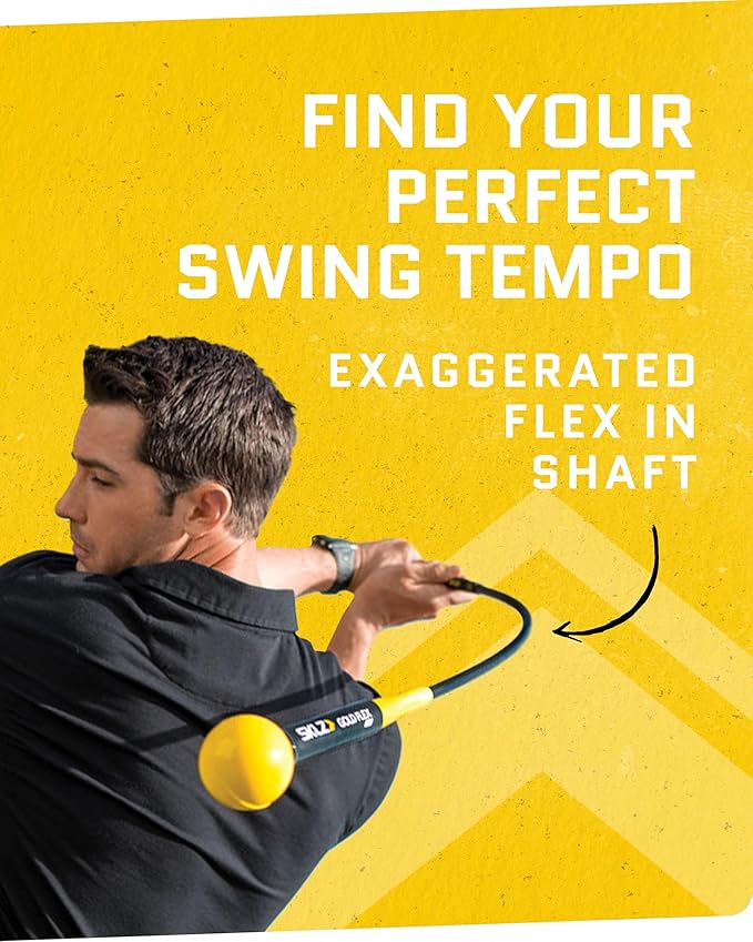 SKLZ Golf Swing Trainer and Warm Up Tool- Essential Golf Accessories for Golfers, Increase Swing Speed, Distance, Balance and Grip Strength
