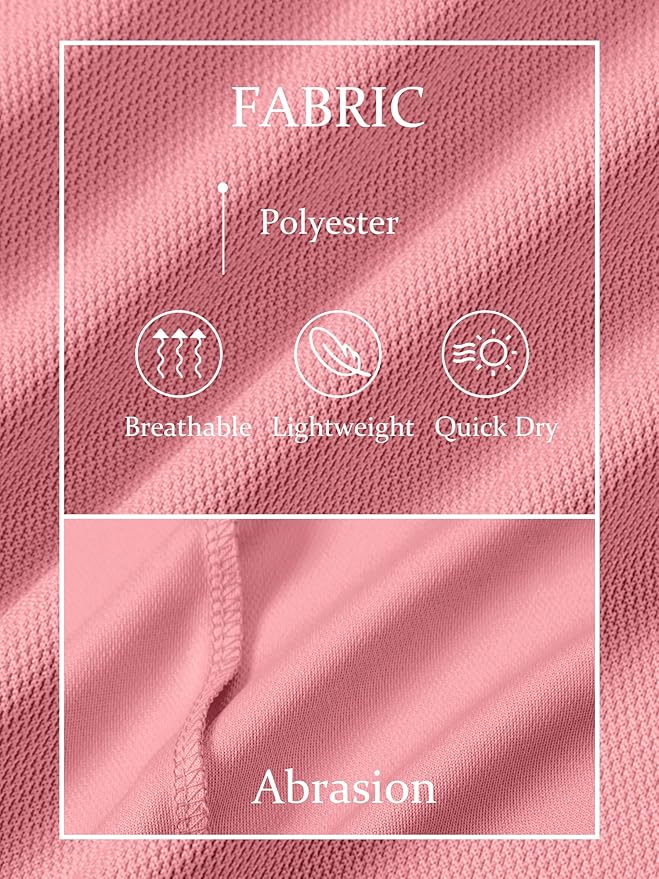 TACVASEN Mens Golf Shirt Dry Fit Mens Polo Shirts Short Sleeve Performance Golf Polos for Men with Collar Work Shirts