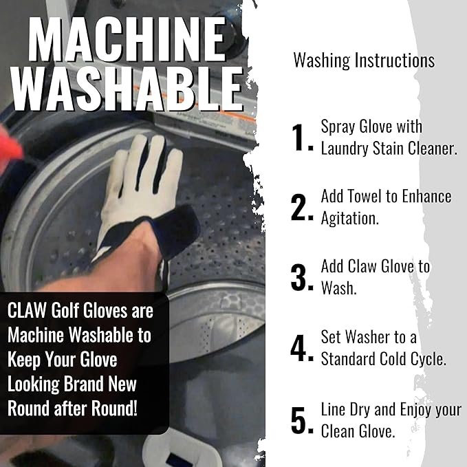 CaddyDaddy Claw Golf Gloves for Men | Flex-Mesh Design for Cool Ventilation | Lasts 3-5 Times Longer Than Leather | Silicone-Web Coating for Maximum Grip | Machine-Washable