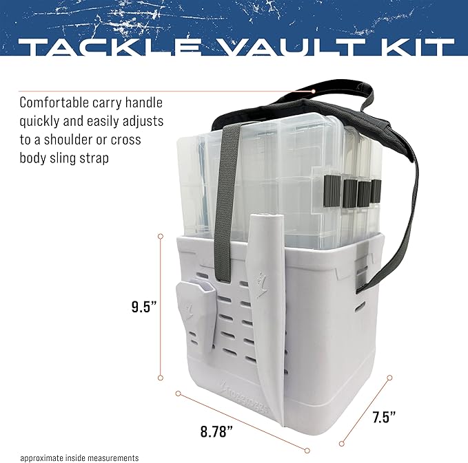 FROGG TOGGS EVA Tackle Vault, Lightweight, Customizable Fishing Tackle Bag