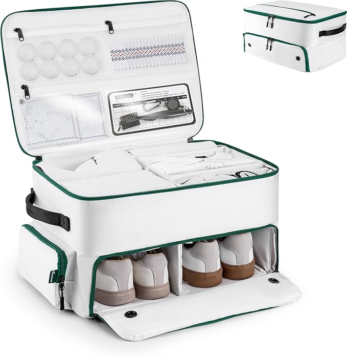 Golf Trunk Organizer, Golf Accessories for Men/Women to Storage Stuff and Gear, Cool Gifts for Golfers, Dad, Him/Her, Birthday or Father’s Day