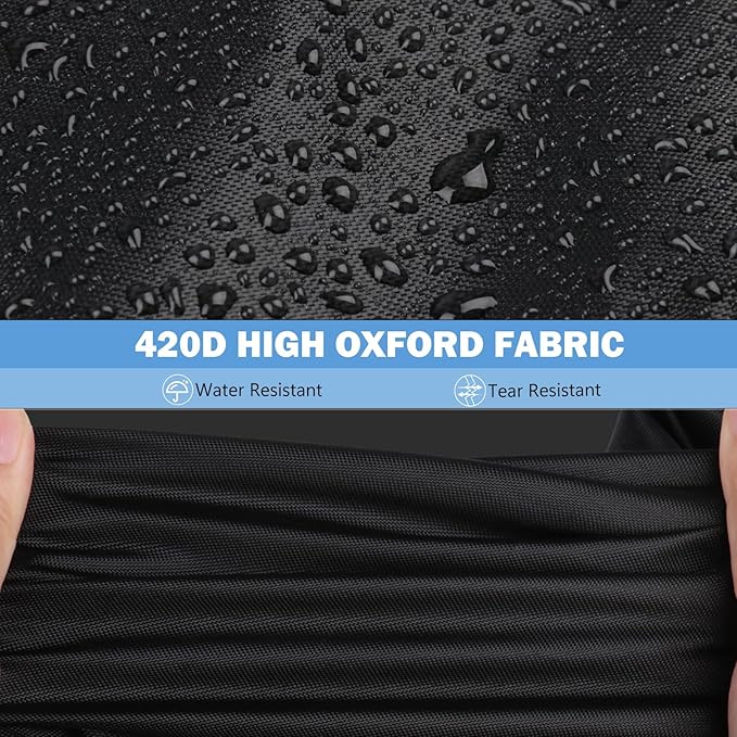 Golf Cart Cover,Waterproof Universal 4 Passenger Golf Cart Covers,Golf Cart Accessories for Outdoor Storage Protective - 125" L x 55" W x 81" H