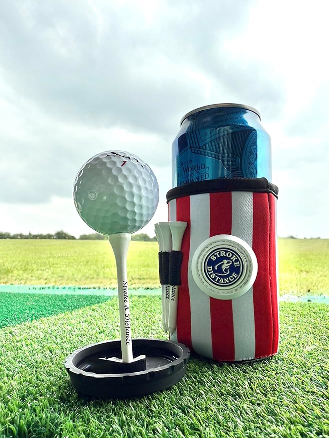 Can Cap Tee 3 Pack: Ultimate Beverage Protection & Golf Tee in One - Black