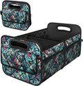Deosk Car Trunk Organizer for SUV, Car Organizers and Storage with 6 Pocket, Car Accessories for Women/Men 50L Waterproof Polyester Trunk Organizer(Medium, Leaves)