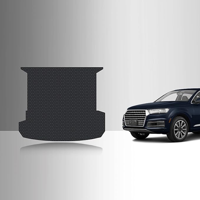 TOUGHPRO Cargo/Trunk Mats Accessories for Audi Q7 All Weather Heavy Duty (Made in USA) Black Rubber 2017 2018 2019 2020 2021 2022 2023 2024 2025