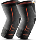 APOYO Elbow Brace for Tendonitis and Tennis Elbow, (Pair) Compression Sleeve for Arthritis, Workouts, Reduce Joint Pain During Fitness Activity (Large)