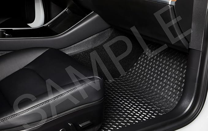 TOUGHPRO Floor Mats Accessories (1st + 2nd + 3rd Row) for Audi Q7 All Weather Heavy Duty (Made in USA) Black Rubber 2017 2018 2019 2020 2021 2022 2023 2024 2025