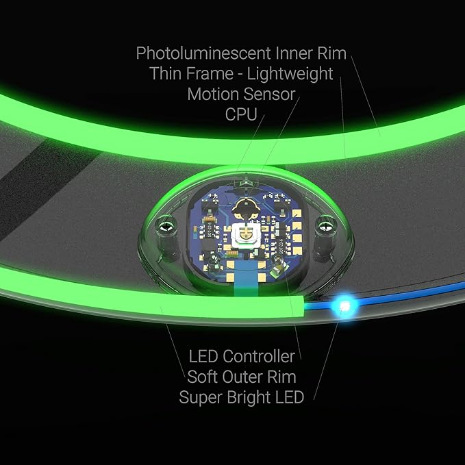 TOSY Flying Ring - 36 RGB Multicolor or 12 Monocolor LEDs, Super Bright, Lost Mode, Auto Light Up, Christmas Stocking Stuffers Gift for Kid/Teen/Boy/Girl, Safe, Waterproof, Pool/Beach/Camping Toy
