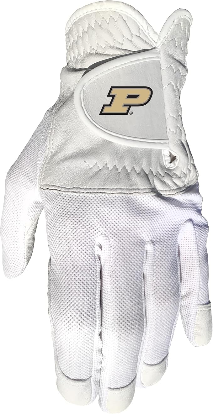Team Golf NCAA Men's Left Hand Golf Glove, For Right Handed Players, One Size, Includes Removable Double-Sided Magnetic Ball Marker