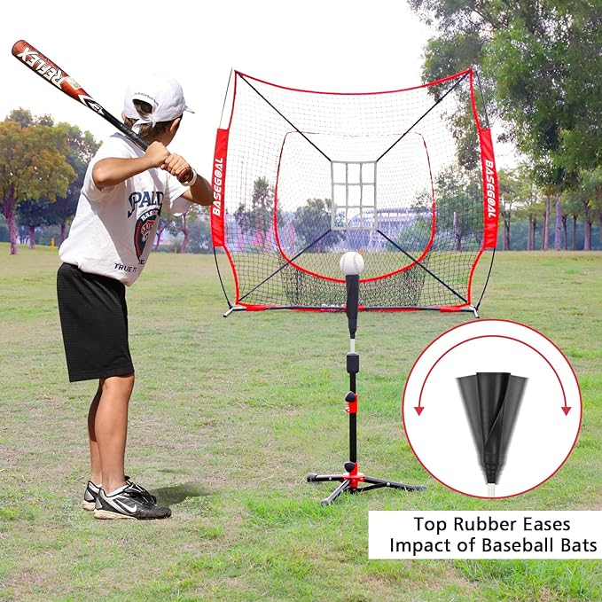 Baseball Tee for Kids,Batting Tee,Softball Tee,Youth Hitting Tee,Teeball Tee,Travel Tee,Easy Adjustable Height