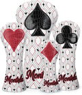 Golf Club Cover Poker Driver Headcover Fariway Wood Headcovers Hybrid Covers Leather Golf Head Cover for Most Brand