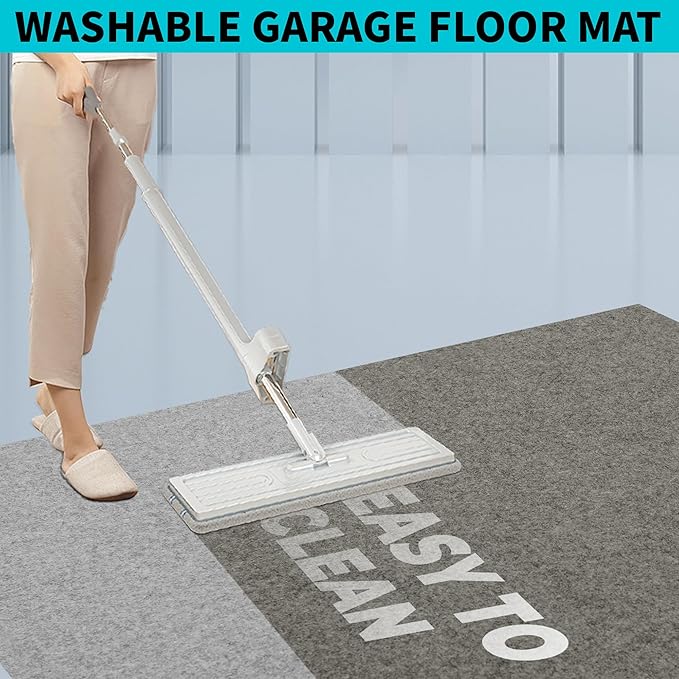 10L0L Golf Cart Garage Mat,Durable, Waterproof, Oil-Resistant,Anti-Slip Universal Parking Mats for Yamaha Club Car EZGO Golf Cart/Motorcycle/ATV/UTV,Size 106" x 59"