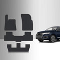 TOUGHPRO Floor Mats Accessories (1st + 2nd + 3rd Row) for Audi Q7 All Weather Heavy Duty (Made in USA) Black Rubber 2017 2018 2019 2020 2021 2022 2023 2024 2025