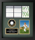 Universal Golf Achievement, Event, Award Display Case Frame for Ball, Scorecard, Photo & Printed Graphic Info Insert (Premium, 4 Components)