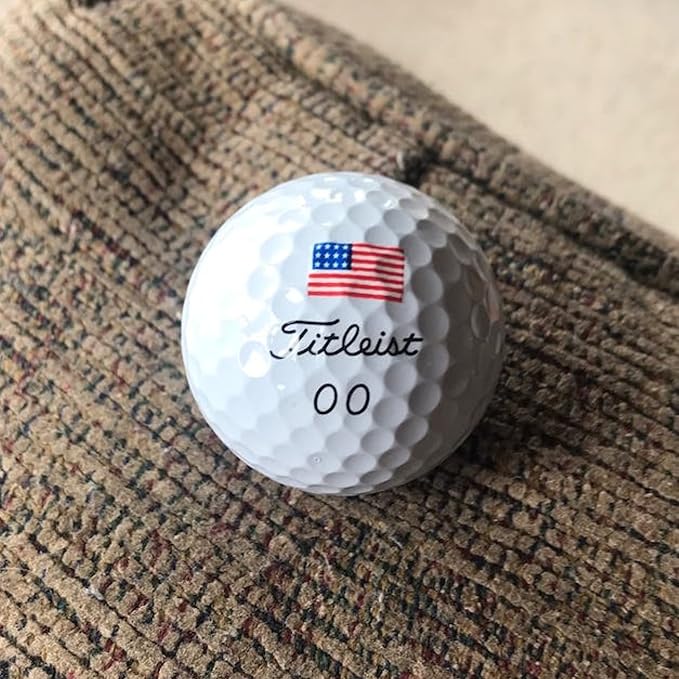 Golfdotz - USGA Rule Conforming Novelty Golf Ball Markers, Golf Ball Stickers for Marking Balls, No More Smearing from Stamps, Gifts for Golfers, Dads, and Retirees, (USA Collection; 32-Count)