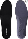 Insoles for Mens Memory Foam Shoe Inserts,Replacement Insoles for Work Boot Running Shoes-Shock Absorption and Cushion for Feet Relief,Comfort Inner Soles for Everyday Use Black 43EU/US10