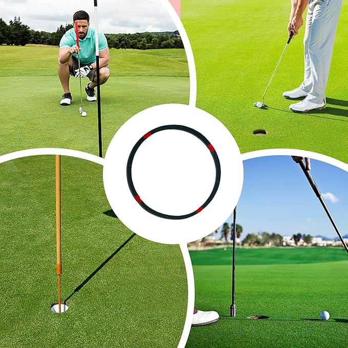 Golf Target Rings - Golf Target Circles, Putting and Chipping Practice Rings | Durable Thin Rings for Short Game Training, Portable Foldable Design, Bright Colors for Easy Visibility, Multiple