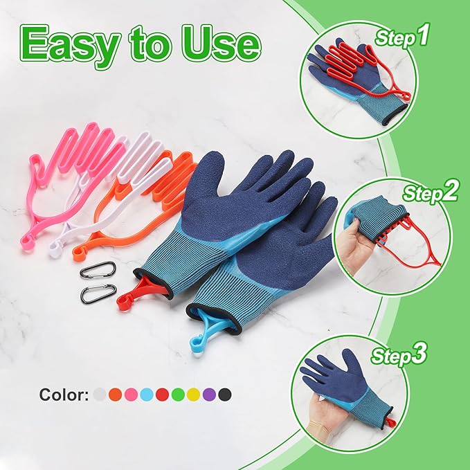 PATIKIL Golf Gloves Stretcher, Plastic Keeper Support Rack Holder Dryer Hanger Frame with Hanging Hook