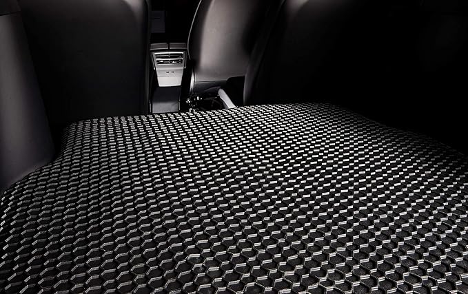 TOUGHPRO Cargo/Trunk Mats Accessories for Infiniti QX80 3rd Row Down All Weather Heavy Duty (Made in USA) Black Rubber 2025 2026