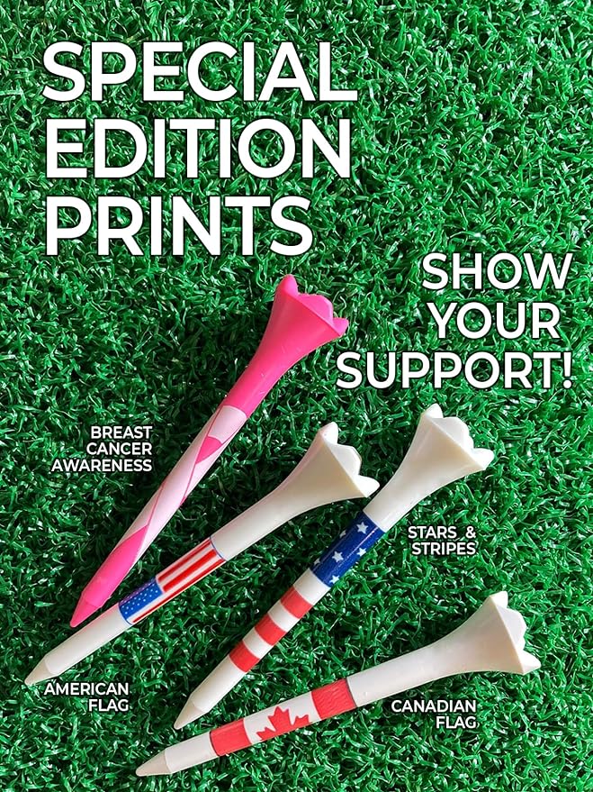 Pride Performance Canadian Flag Golf Tees, 30 Count