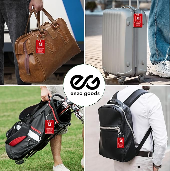 Personalized Luggage Tag | Custom Luggage Tags for Suitcases | Kids Backpack Tag | 10 Color Options & Choose Font, Font Color